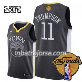 Barn Golden State Warriors Tröja Klay Thompson 11 Black Town 2018 NBA Finals Nike Swingman